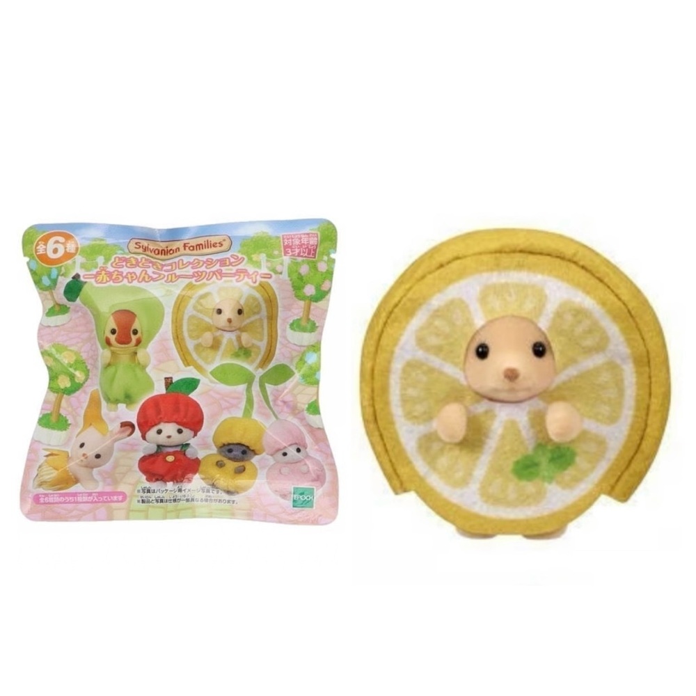 Calico Critters Fruity Baby Series 1 Blind Bag - Poppy - Lemon Dog